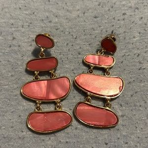Pink dangling earrings